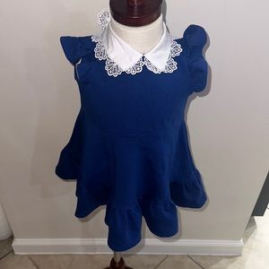 Janie & Jack dress royal blue dress 12-18 months